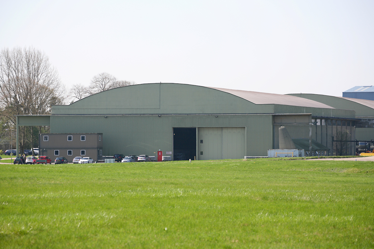 Repurposed type D aircraft shed, Brize Norton.