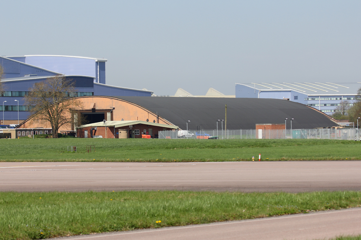 Repurposed Lamella aircraft storage shed, Brize Norton.